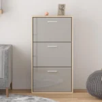 Grey Shoe Rack for Bedroom and Hallway