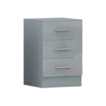 Full Grey Bedside Table for Bedroom